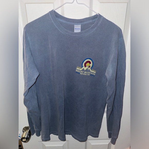 Blue Rocky Mountain National Park Long Sleeve (USED) - Picture 1 of 4
